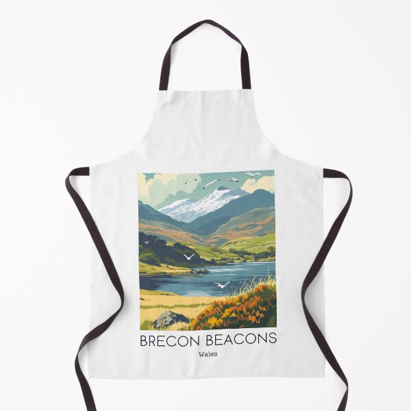 Item preview, A Vintage Travel Illustration of Brecon Beacons - Wales designed and sold by GoodOldVintage.