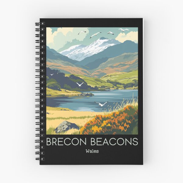 Item preview, A Vintage Travel Illustration of Brecon Beacons - Wales designed and sold by GoodOldVintage.