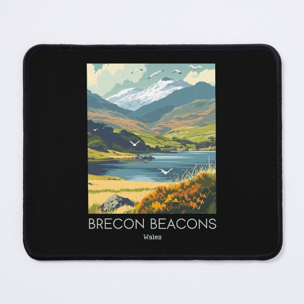 Item preview, A Vintage Travel Illustration of Brecon Beacons - Wales designed and sold by GoodOldVintage.