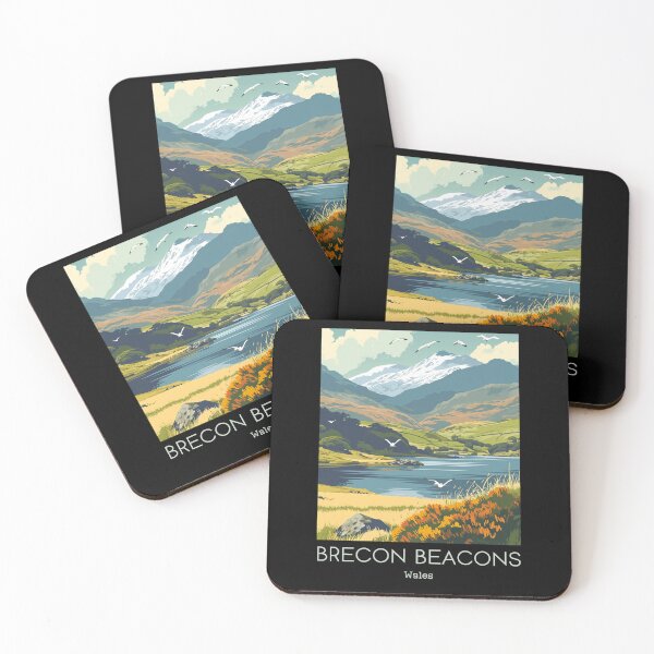 Item preview, A Vintage Travel Illustration of Brecon Beacons - Wales designed and sold by GoodOldVintage.