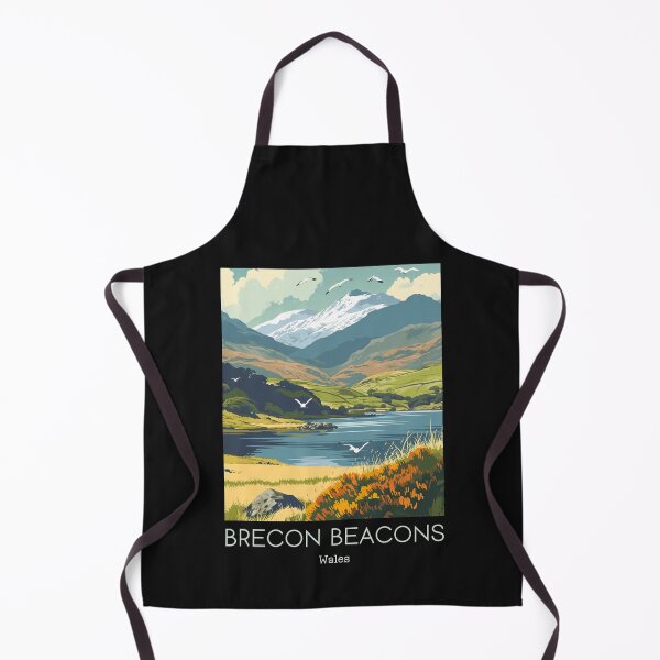 Item preview, A Vintage Travel Illustration of Brecon Beacons - Wales designed and sold by GoodOldVintage.