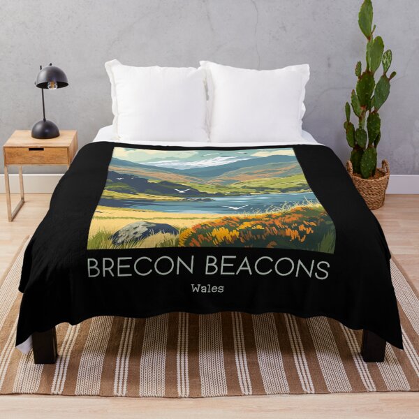Item preview, A Vintage Travel Illustration of Brecon Beacons - Wales designed and sold by GoodOldVintage.