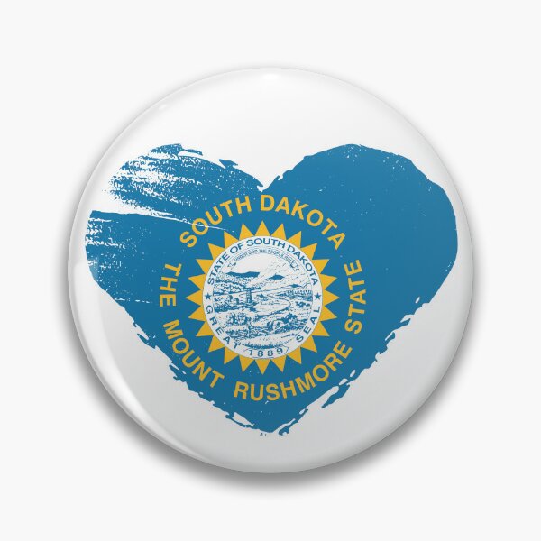 Item preview, U.S. State - I Love South Dakota - South Dakota Flag designed and sold by ArtProjectShop.