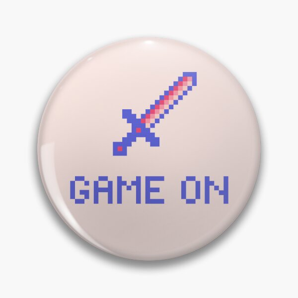 Item preview, GAME ON with pixel art sword designed and sold by lisousisa.