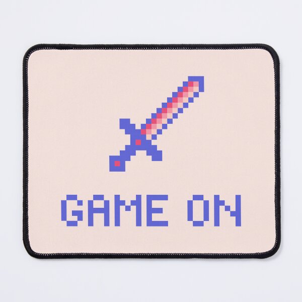 Item preview, GAME ON with pixel art sword designed and sold by lisousisa.