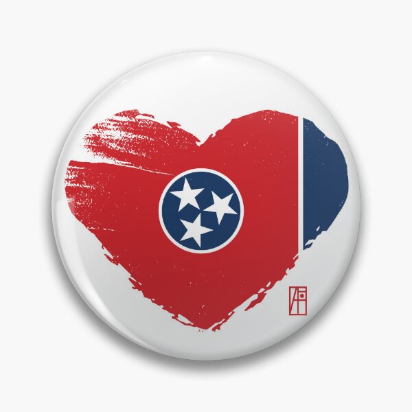 Item preview, U.S. State - I Love Tennessee - Tennessee Flag designed and sold by ArtProjectShop.