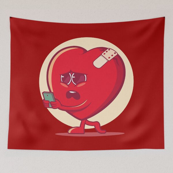 Item preview, Broken hearted broken heart (on light colors) designed and sold by messy-nessie.