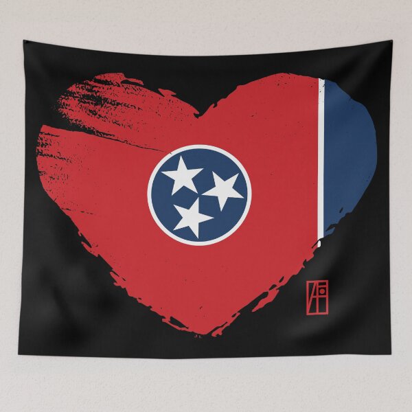 Item preview, Estado de EE. UU. - Amo Tennessee - Bandera de Tennessee designed and sold by ArtProjectShop.