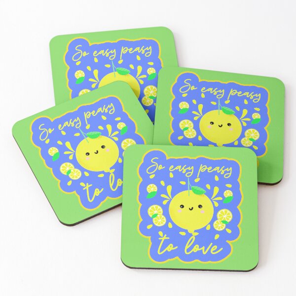 Item preview, Easy Peasy Lemon Lover Adorable Kawaii Lemons designed and sold by Renata Illustrata.