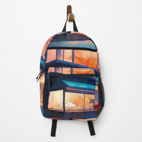 Item preview, Sunset cafe scene, warm lights, serene atmosphere. designed and sold by ArtComixHaven.