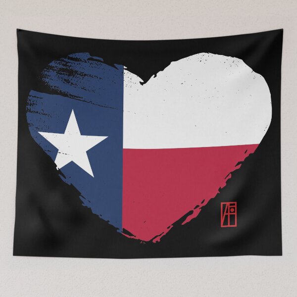 Item preview, U.S. State - I Love Texas - Texas Flag designed and sold by ArtProjectShop.