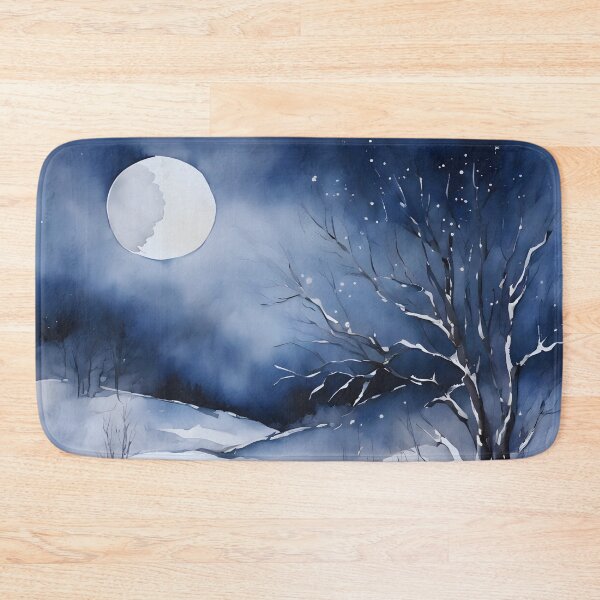 Item preview, Moonlit Snow Tranquility designed and sold by colorvisionart.