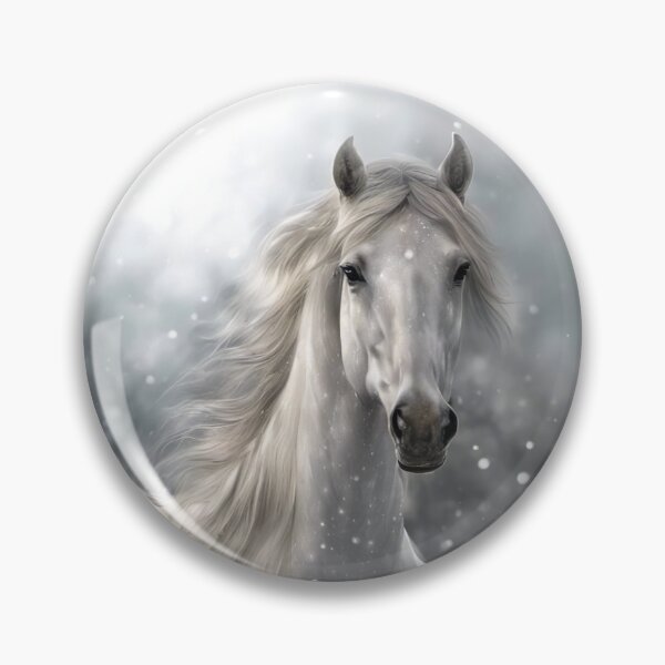 Item preview, Grey Horse  in the Snow designed and sold by Stephanie Laird.
