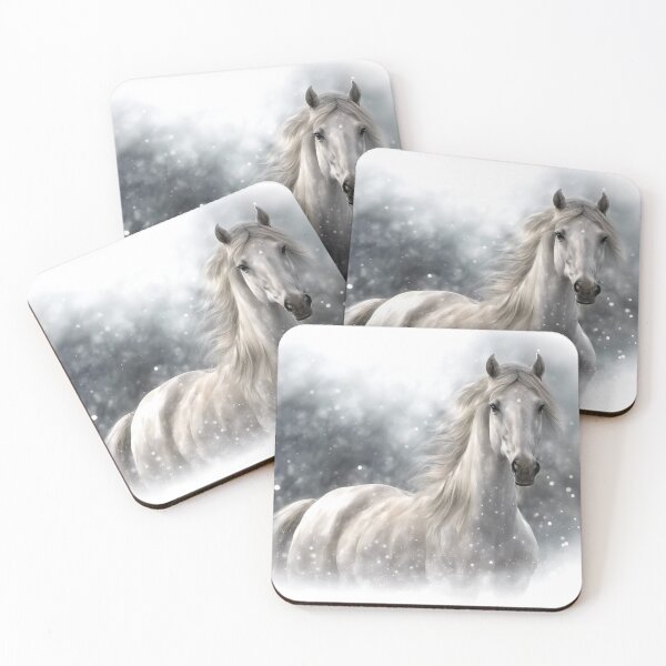 Item preview, Grey Horse  in the Snow designed and sold by Stephanie Laird.