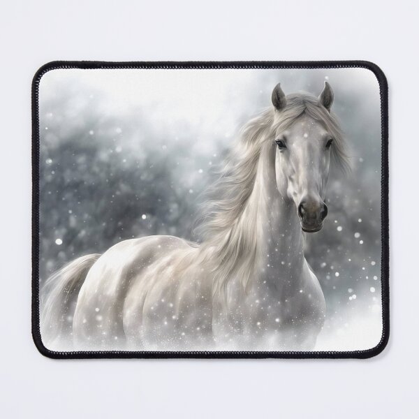 Item preview, Grey Horse in the Snow designed and sold by Stephanie Laird.