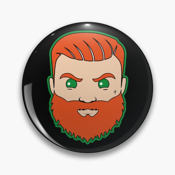 Item preview, Little Red Bearded Man with Green Eyes designed and sold by Petit-Barbu.