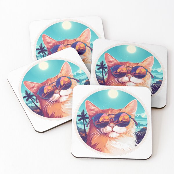 Item preview, Ginger Cat in Sunglasses on Vacation designed and sold by BeatsNShirts.