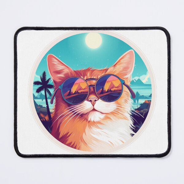 Item preview, Ginger Cat in Sunglasses on Vacation designed and sold by BeatsNShirts.