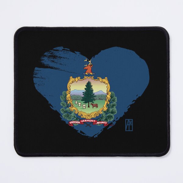 Item preview, U.S. State - I Love Vermont - Vermont Flag designed and sold by ArtProjectShop.