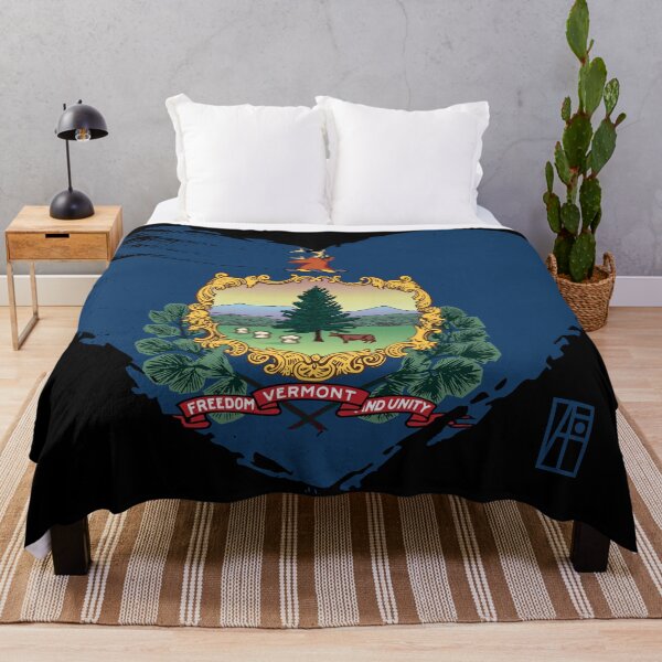 Item preview, U.S. State - I Love Vermont - Vermont Flag designed and sold by ArtProjectShop.