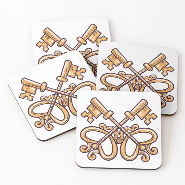 Item preview, Crossed Mystic Keys with Esoteric Symbols – Intriguing Artwork for Sale designed and sold by OpsDesing.