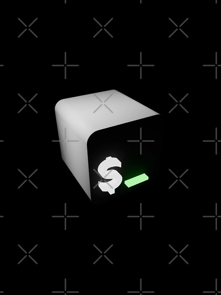 Thumbnail 4 of 4, iPhone Case, Shell Script 3D designed and sold by skoolsarecool.