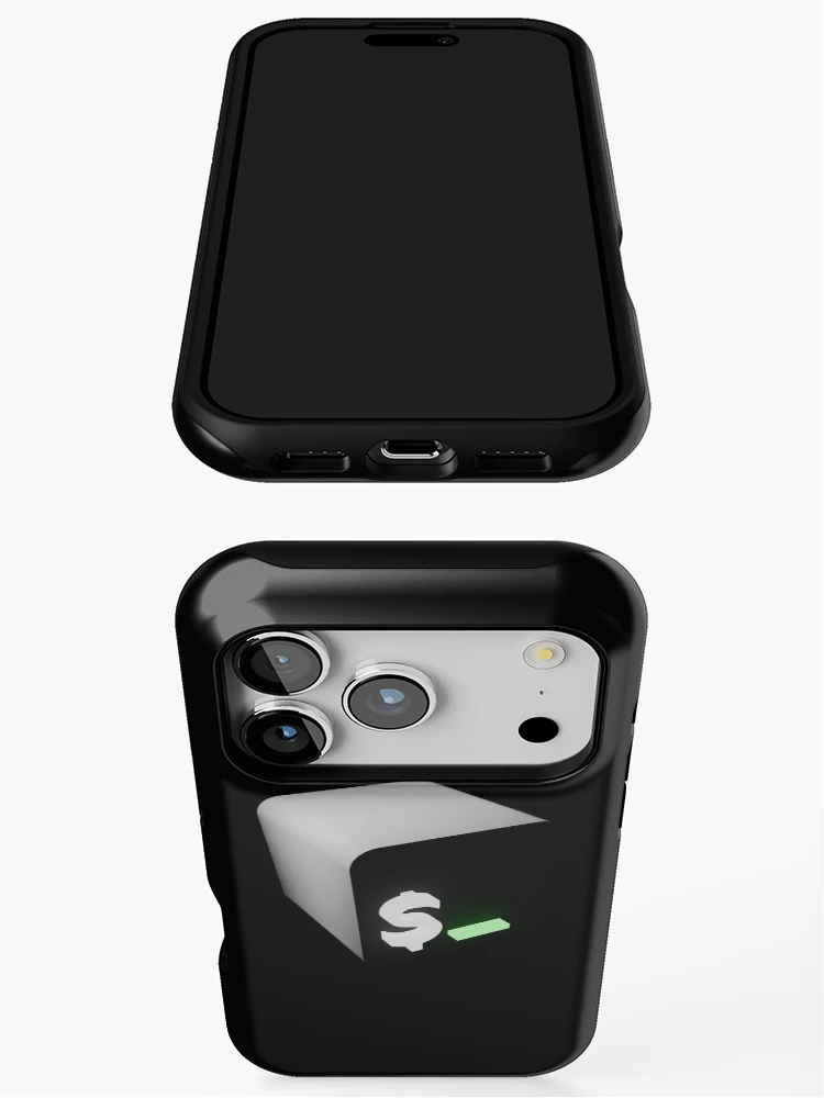 Thumbnail 3 of 4, iPhone Case, Shell Script 3D designed and sold by skoolsarecool.