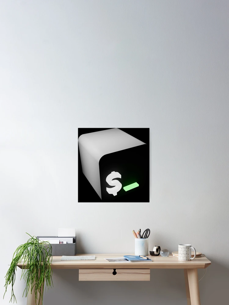 Thumbnail 2 of 3, Poster, Shell Script 3D designed and sold by skoolsarecool.