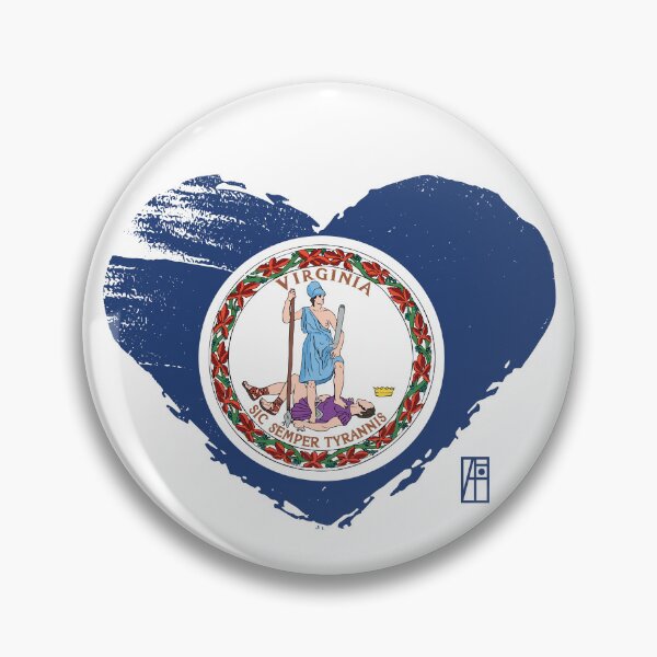 Item preview, U.S. State - I Love Virginia - Virginia Flag designed and sold by ArtProjectShop.