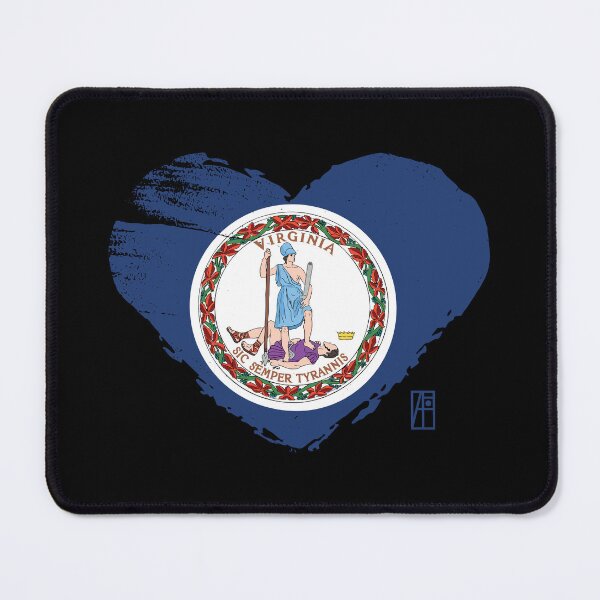 Item preview, U.S. State - I Love Virginia - Virginia Flag designed and sold by ArtProjectShop.