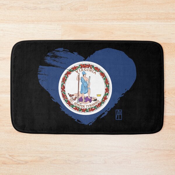 Item preview, U.S. State - I Love Virginia - Virginia Flag designed and sold by ArtProjectShop.