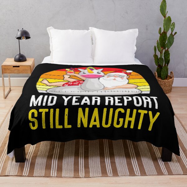 Item preview, Mid Year Report Still Naughty Santa Summer Christmas In July designed and sold by MobyStickers.
