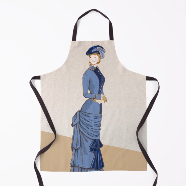 Item preview, Historical Costume 1880s Watercolor Fashion Illustration 2 designed and sold by MariOyama.