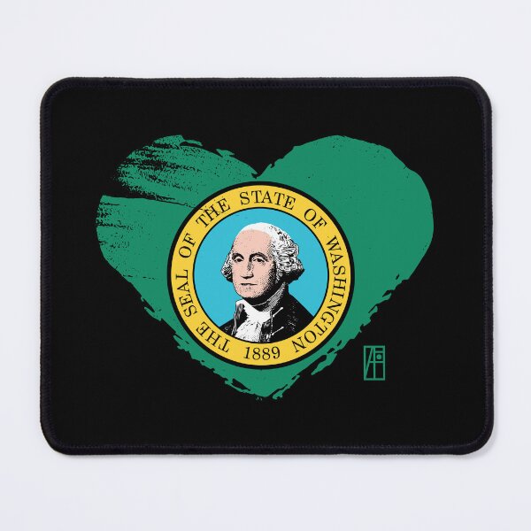 Item preview, U.S. State - I Love Washington - Washington Flag designed and sold by ArtProjectShop.