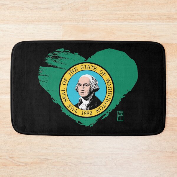 Item preview, U.S. State - I Love Washington - Washington Flag designed and sold by ArtProjectShop.