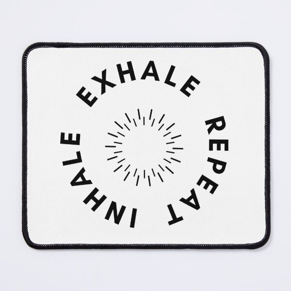 Item preview, Inhale exhale repeat be in the now, Mindful Stickers designed and sold by ComSol.