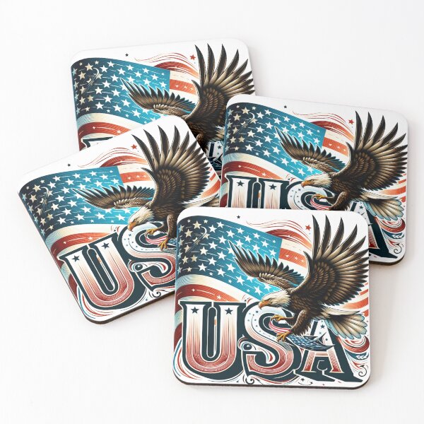 Item preview, Patriotic Eagle Emblem designed and sold by HomeAndHope.