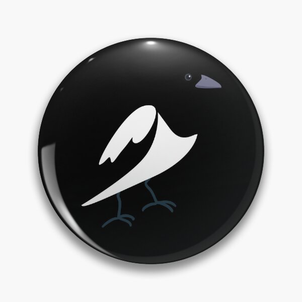 Item preview, Magpie at night - use on a black background designed and sold by messy-nessie.