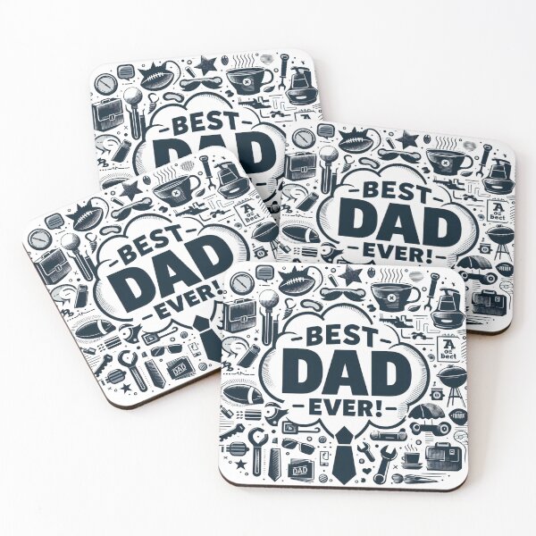 Item preview, Best Dad Ever Tribute - Creative father’s day design designed and sold by mYaro.