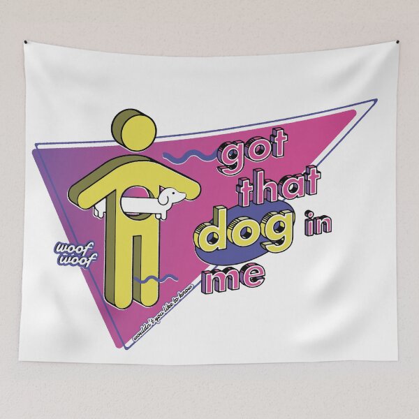 Item preview, Got that dog in me vintage pink designed and sold by maura41.