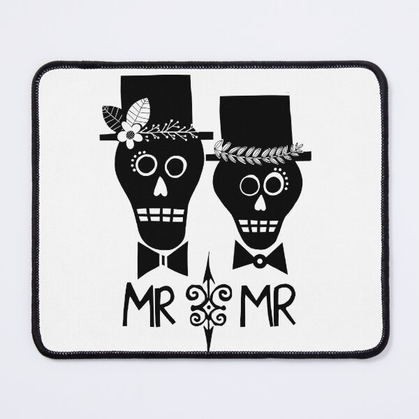 Item preview, Mr and Mr Wedding Skulls designed and sold by Sheree Burlington.