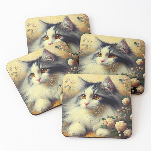 Item preview, Courbet's Cat Elegance Showcase designed and sold by BastKittyStore.