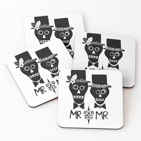 Item preview, Mr and Mr Wedding Skulls designed and sold by Sheree Burlington.