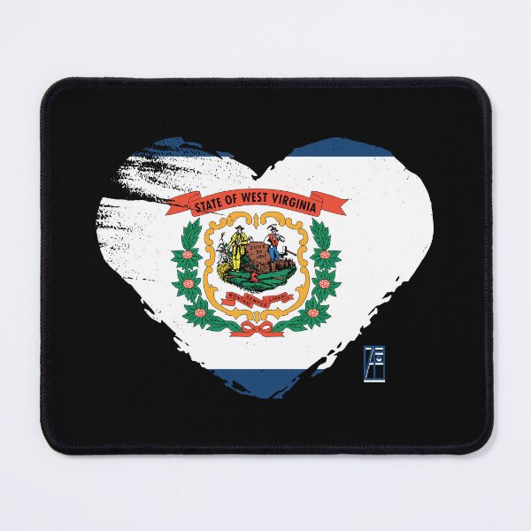Item preview, U.S. State - I Love West Virginia - West Virginia Flag designed and sold by ArtProjectShop.