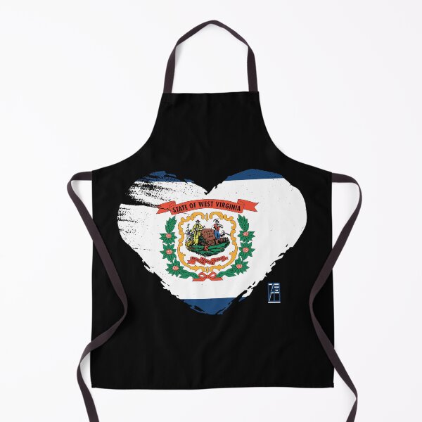 Item preview, U.S. State - I Love West Virginia - West Virginia Flag designed and sold by ArtProjectShop.