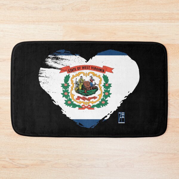 Item preview, U.S. State - I Love West Virginia - West Virginia Flag designed and sold by ArtProjectShop.