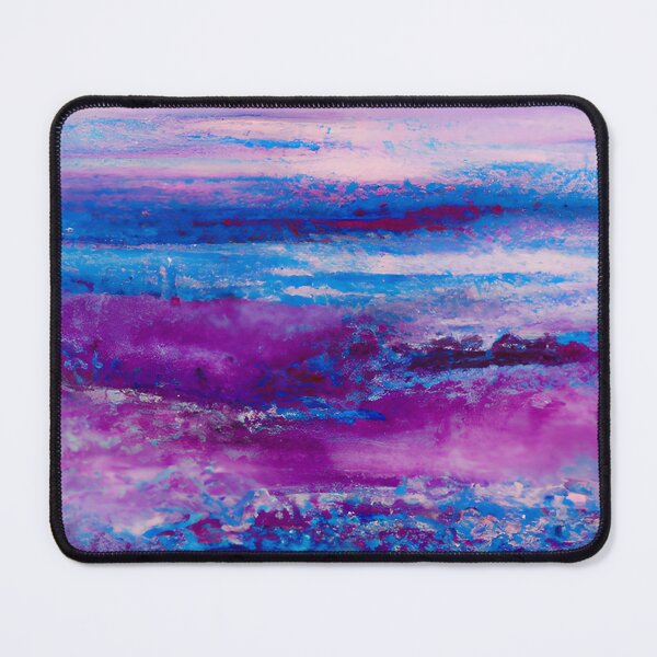 Item preview, Abstract Pastel Painting in Vibrant Pink, Blue and Purple Hues designed and sold by artycraftylady.