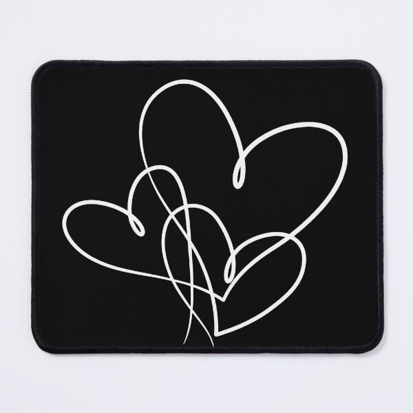 Item preview, white love linework art designed and sold by ArtelPrints.