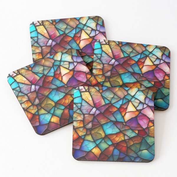 Item preview, Abstract Colorful Stained Glass Pattern designed and sold by calibrit.