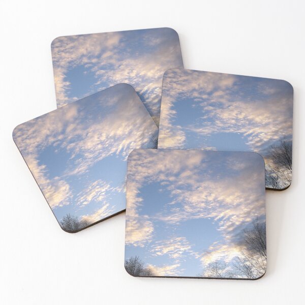 Item preview, Light Clouds Near Sunset in a Clearing designed and sold by gistinker.